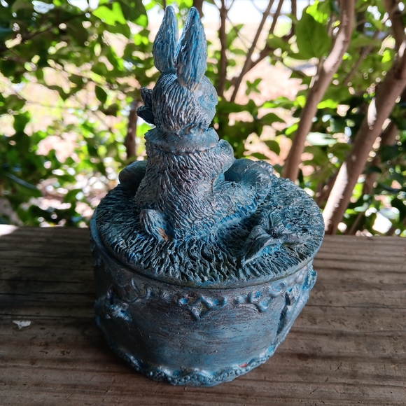 Cool Easter Stash Box Chic Bunny Rabbit - Picture 3 of 8